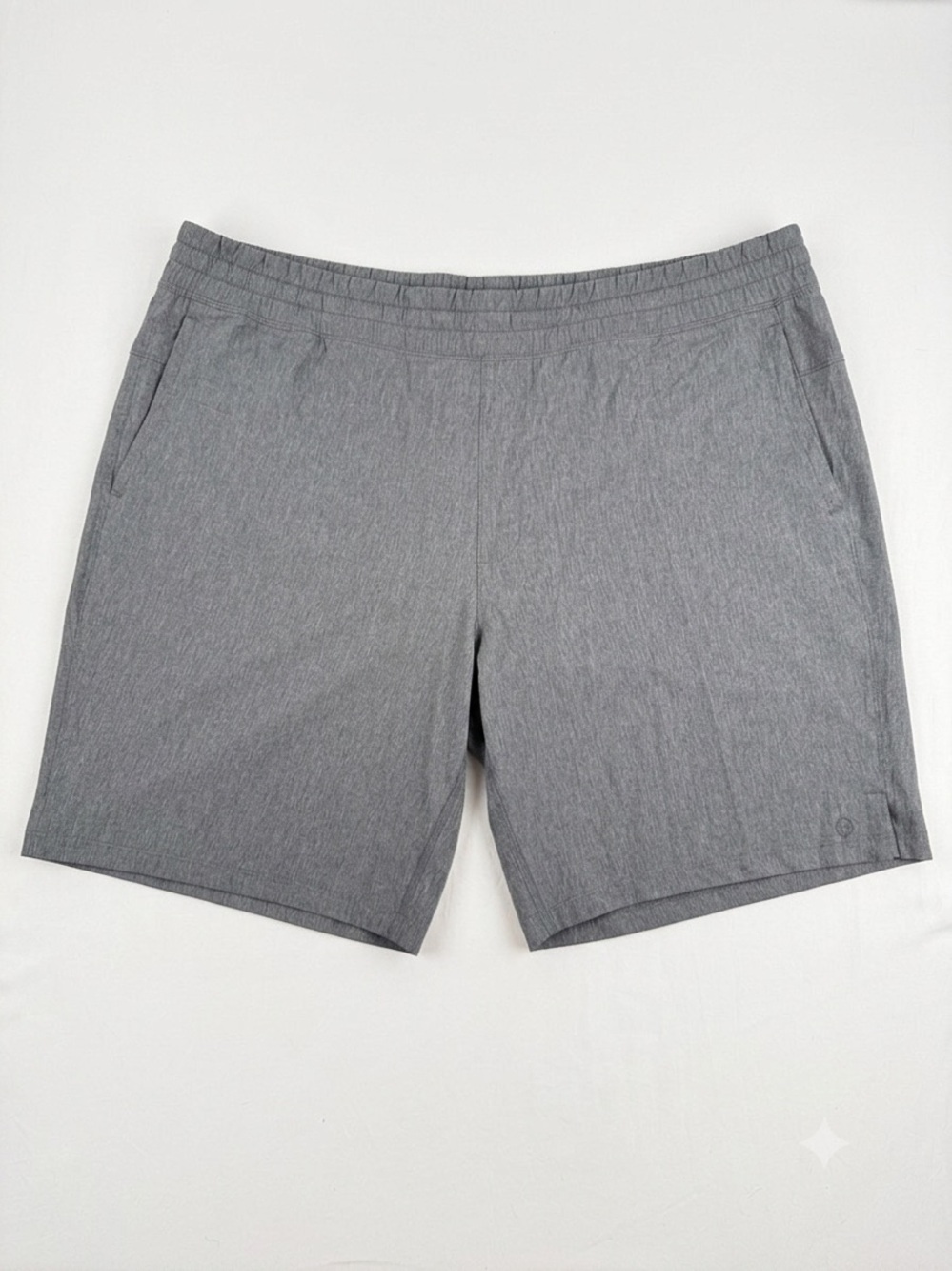 Mondetta Gray Athletic Shorts with Elastic Waist and 2 Pockets